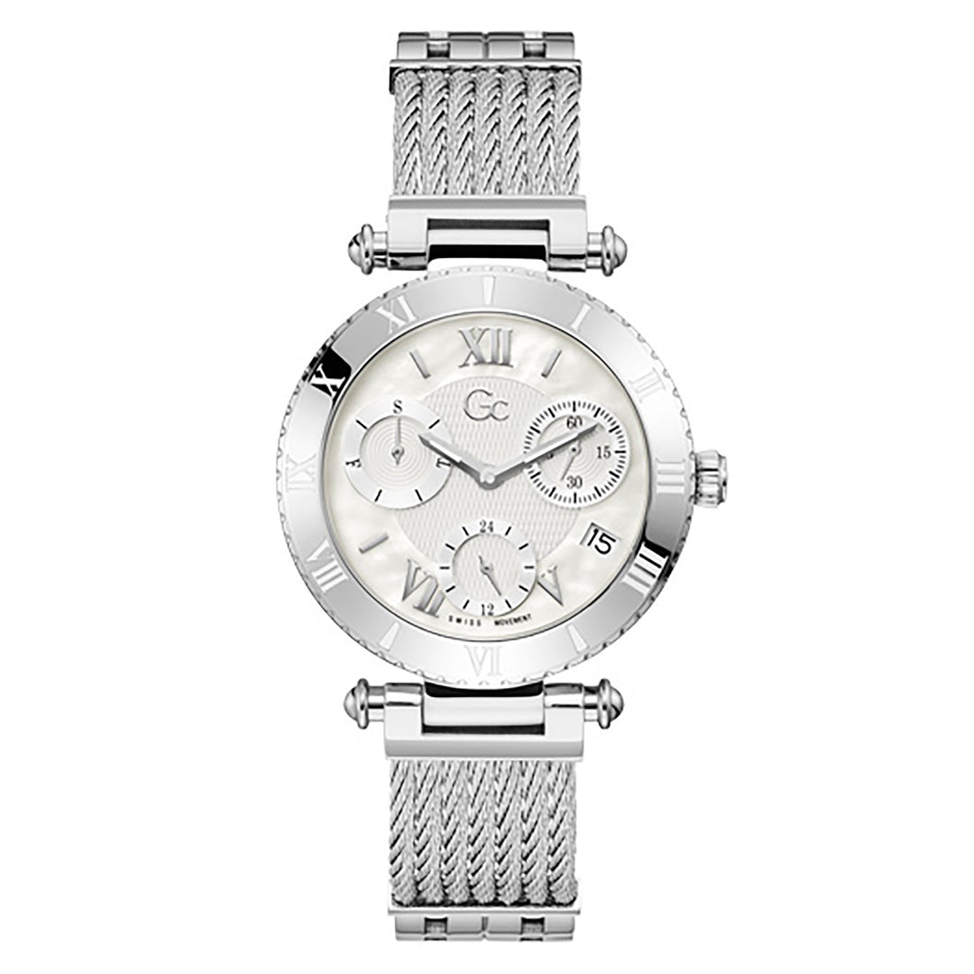 Gc Women's Watch Silver Case Quartz