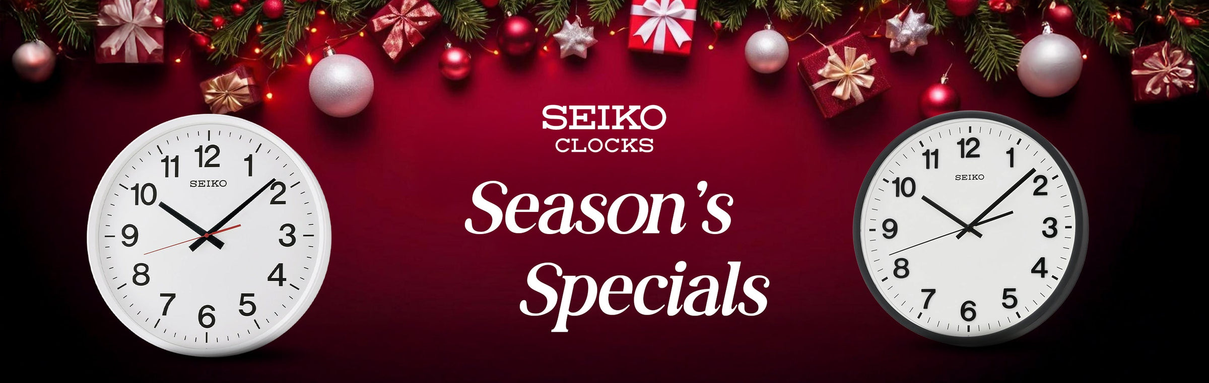 Seiko Clocks - Season's Specials