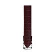 Philip Stein Signature D. Burgundy Alligator-print Strap Size 1