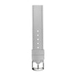 Philip Stein Signature Platinum Silicone Stitched Strap Size 1