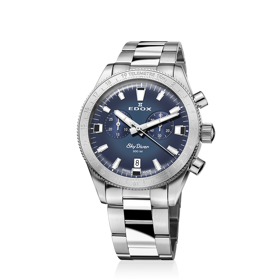EDOX Men's SkyDiver Chronograph Quartz Limited-Edition Watch