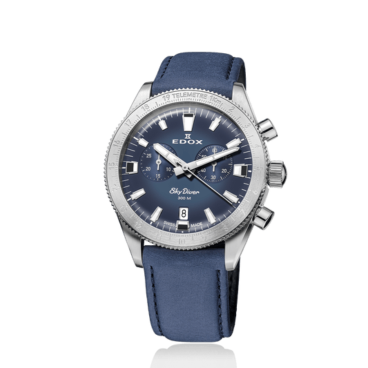 Edox Men's SkyDiver Chronograph Quartz Limited-Edition Watch