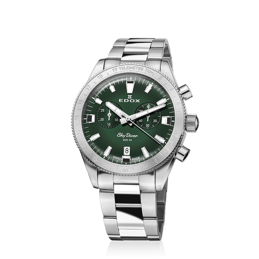Edox Men's SkyDiver Chronograph Quartz Limited-Edition Watch