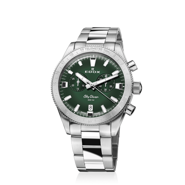 EDOX Men's SkyDiver Chronograph Quartz Limited-Edition Watch