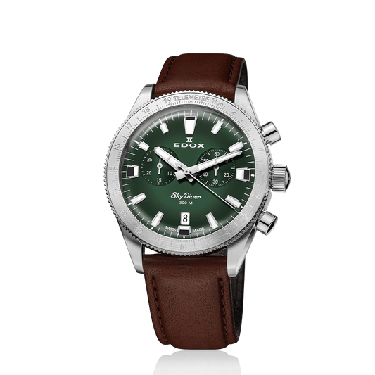 Edox Men's SkyDiver Chronograph Quartz Limited-Edition Watch