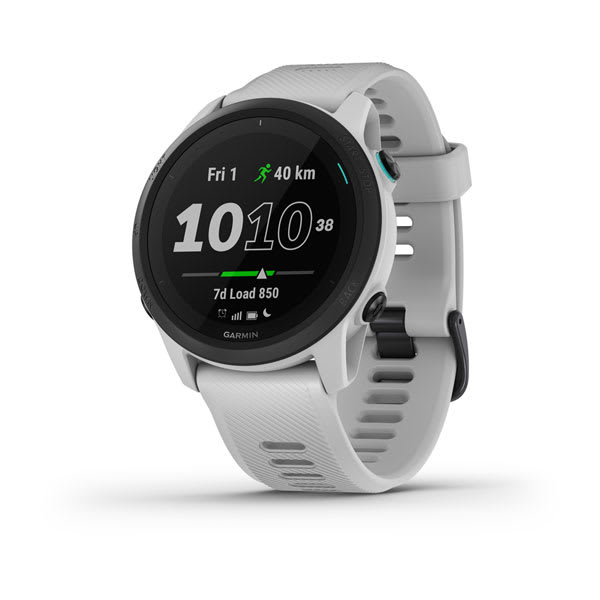 Garmin Forerunner 745 Silicone White Strap Full Color Display Dial Watch - 010-02445-13