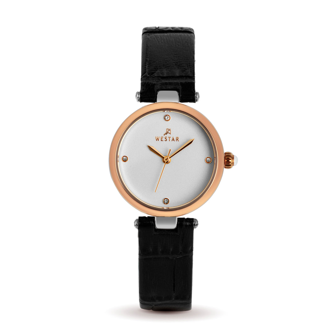Westar Ornate Ladies Silver Dial 26.5 mm Quartz Watch