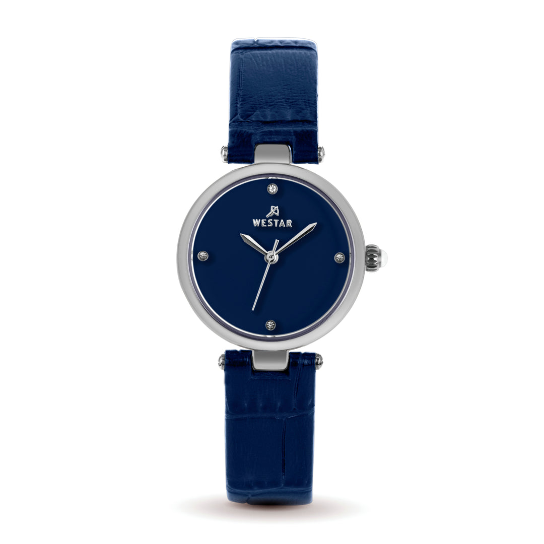 Westar Ornate Ladies Blue Dial 26.5 mm Quartz Watch
