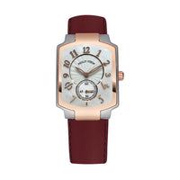 Philip Stein Women's Classic Square Two-Tone RG Quartz Watch with MOP Dial