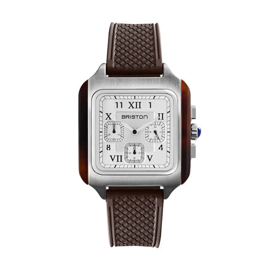 Streamliner Kennedy Chrono SS 38 Tortoise Acetate White Dial & FKM