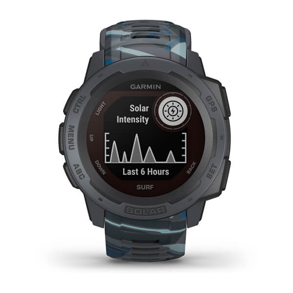 Garmin Instinct Solar Tactical Edition Silicone Pipeline Strap Full Color Display Dial Watch - 010-02293-07