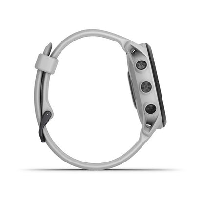 ساعة Garmin Forerunner 745 بسوار سيليكون أبيض وشاشة ملونة بالكامل