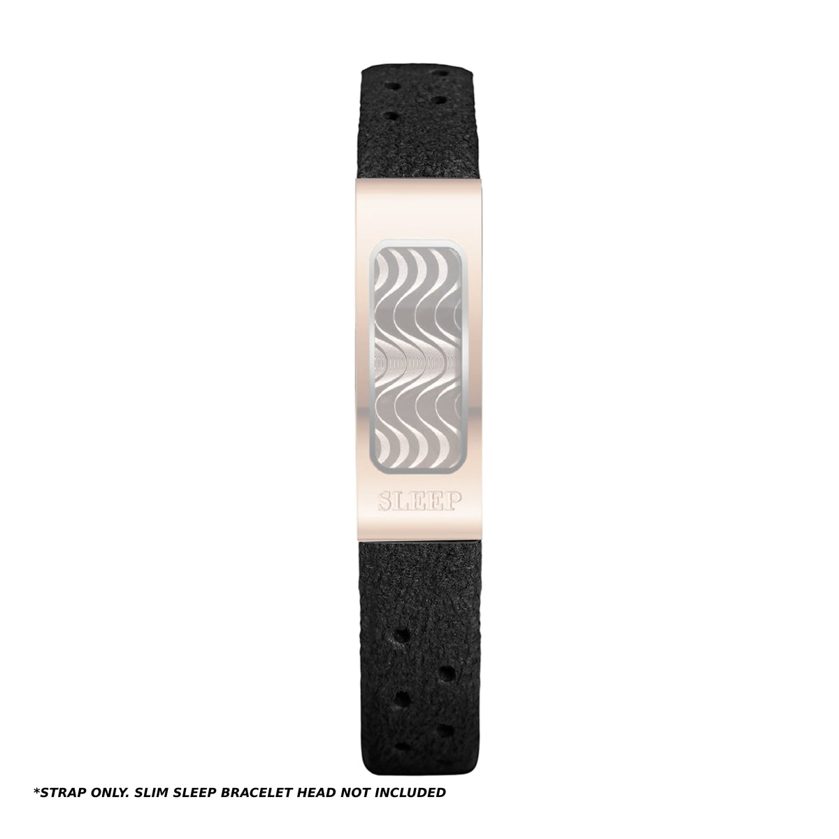 Philip Stein Black Micro-fibre Strap for Slim Sleep Bracelet