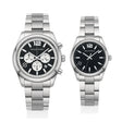 Philip Stein Couple Watch 47C-CRBWP-SS & 46-BKP-SS