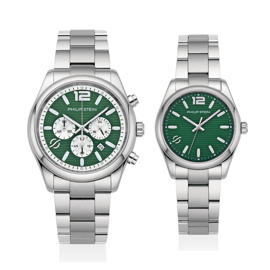 Philip Stein Couple Watch 47C-CRGRSP-SS & 46-GRP-SS