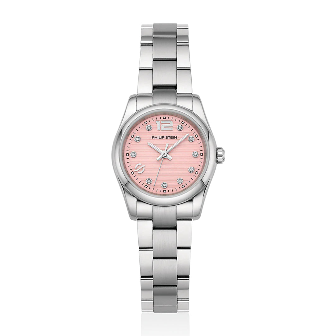 PHILIP STEIN Women's Journey Mini Diamond Watch Pink Dial