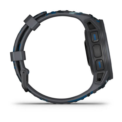 ساعة Garmin Instinct Solar Tactical Edition بسوار سيليكون "بايبلاين" وشاشة عرض ملونة بالكامل