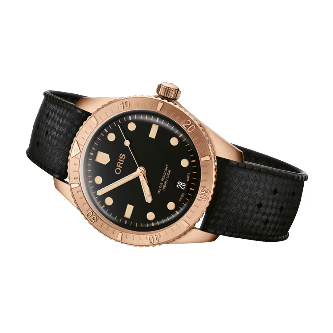 Oris Men's Bronze Case Black Dial Automatic Watch