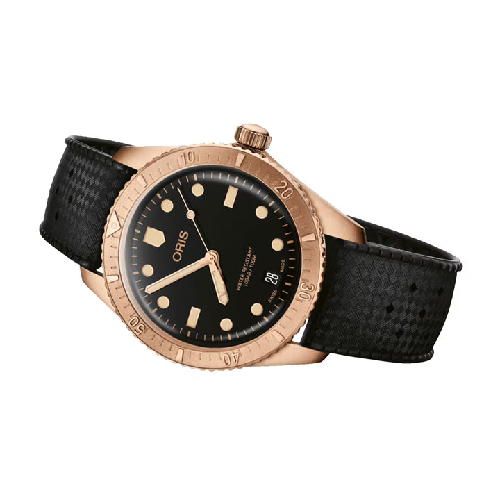 Oris Men's Bronze Case Black Dial Automatic Watch
