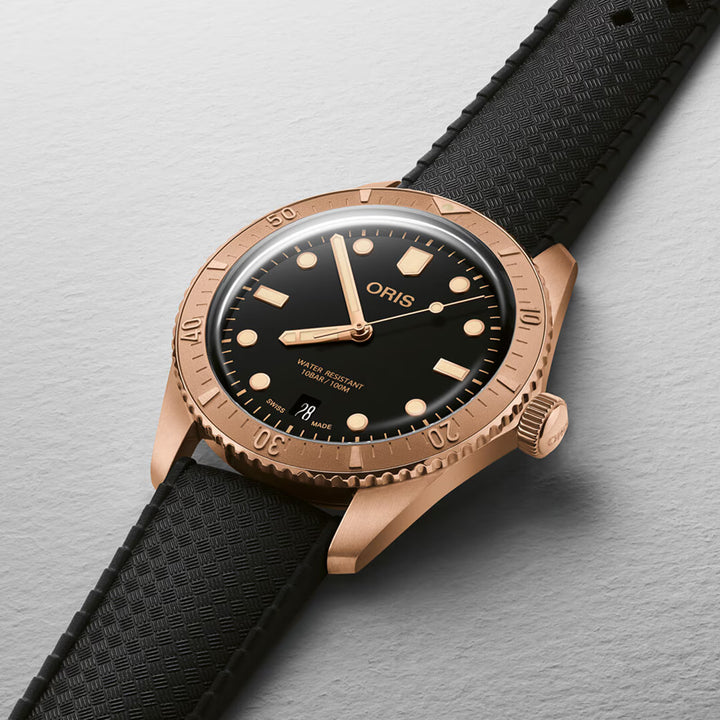 Oris Men's Bronze Case Black Dial Automatic Watch