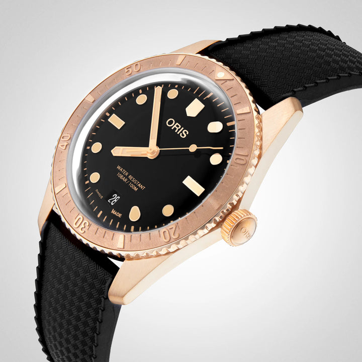 Oris Men's Bronze Case Black Dial Automatic Watch