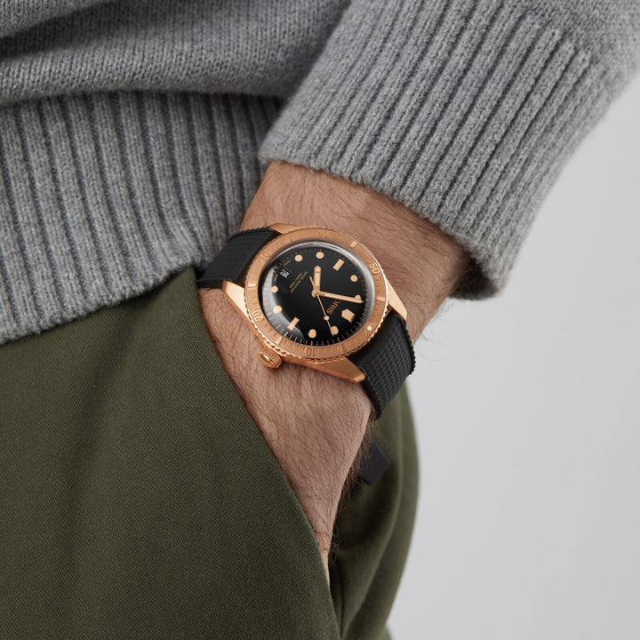 Oris Men's Bronze Case Black Dial Automatic Watch