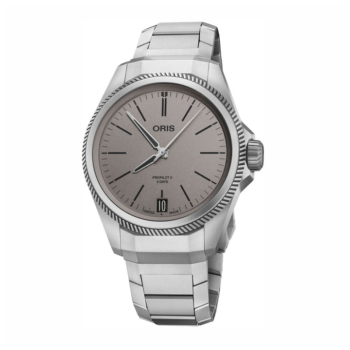 Oris Men's Titanium Case Grey Dial Automatic Watch