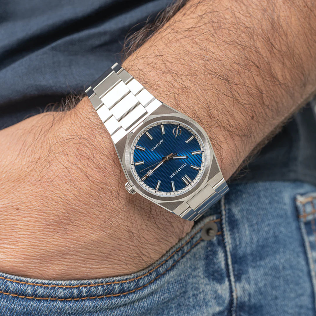 PHILIP STEIN Men's Speed Automatic Watch Blue Dial