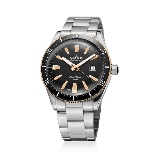 Edox Men's SkyDiver Date Automatic Limited-Edition Watch