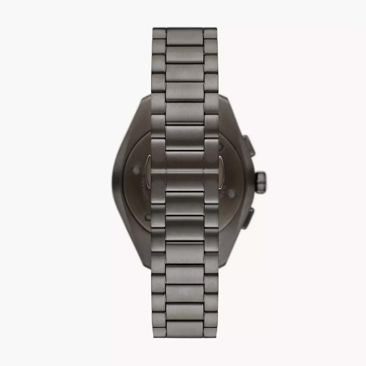 EMPORIO ARMANI CHRONOGRAPH GUNMETAL STAINLESS STEEL WATCH