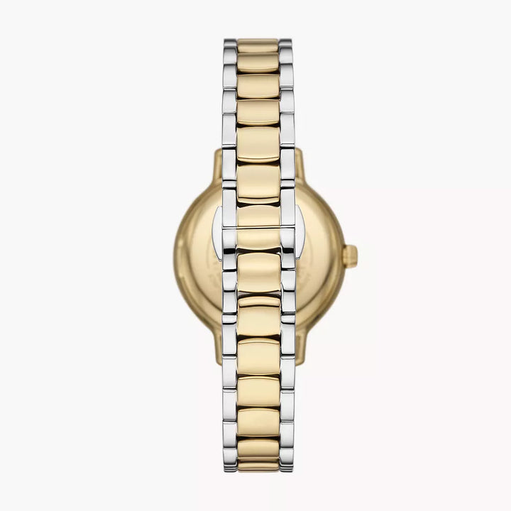 EMPORIO ARMANI THREE-HAND TWO-TONE STAINLESS STEEL WATCH