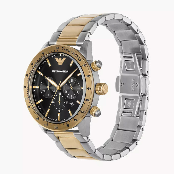 EMPORIO ARMANI CHRONOGRAPH TWO-TONE STAINLESS STEEL WATCH