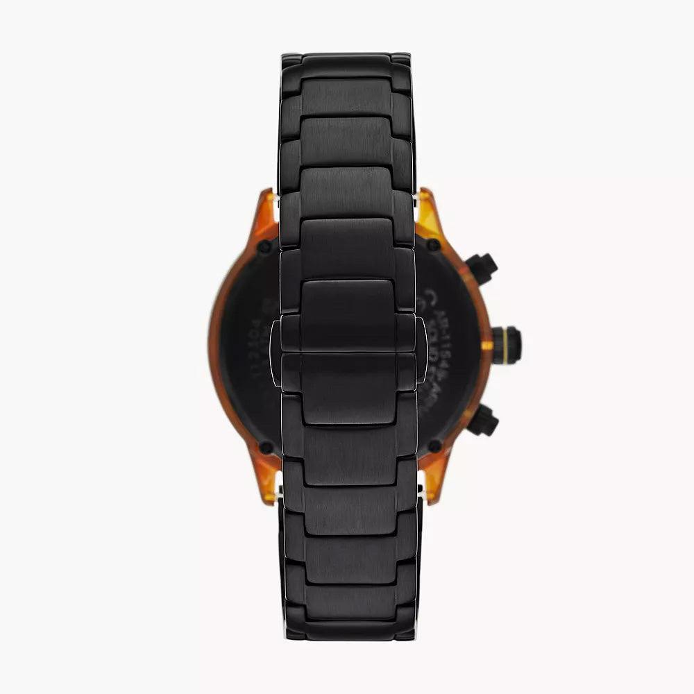 Emporio Armani Chronograph Black Stainless Steel Watch