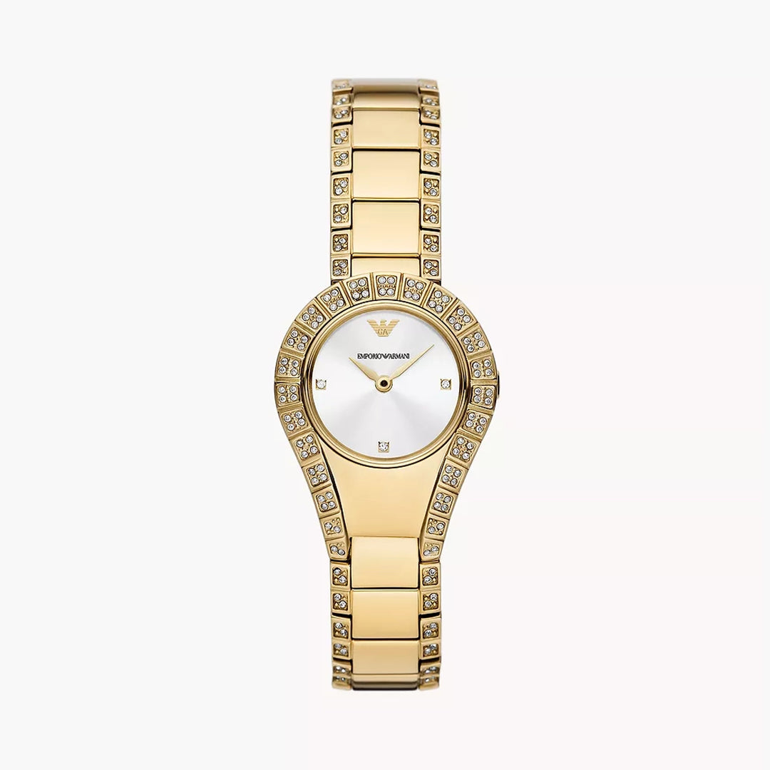 Emporio Armani Two-Hand Gold-Tone Stainless Steel