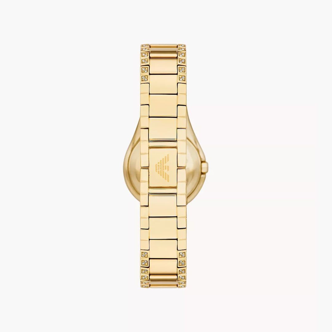 Emporio Armani Two-Hand Gold-Tone Stainless Steel