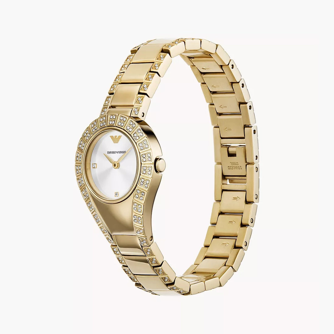 Emporio Armani Two-Hand Gold-Tone Stainless Steel