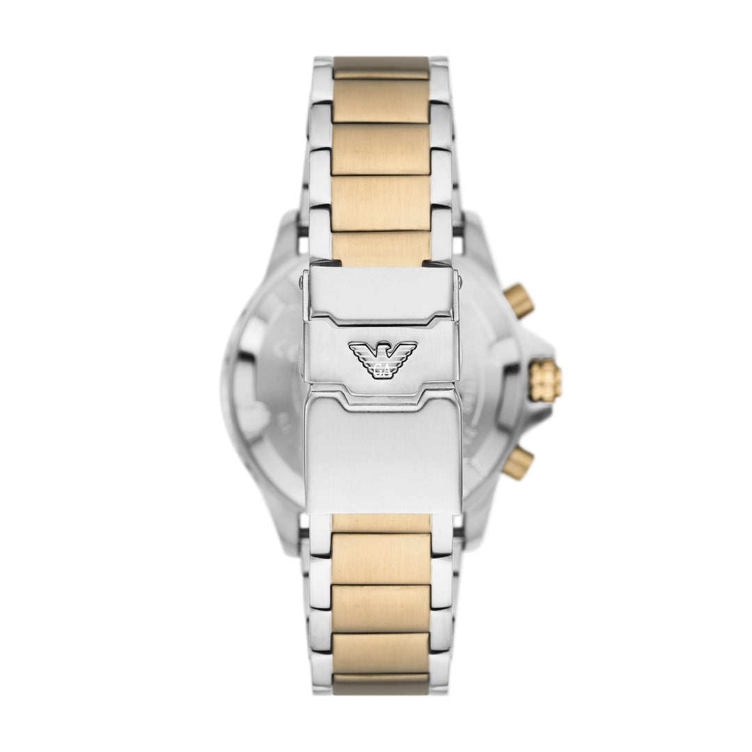 Emporio Armani Diver Men's 2T Silver/Gold Stainless Steel Watch - AR11606