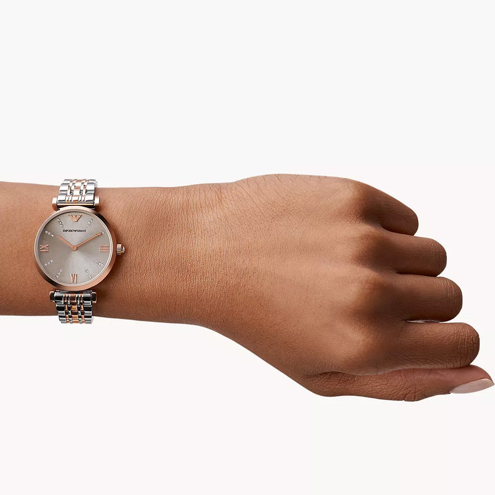 Emporio Armani Women's Gianni T-Bar Fashion Quartz Watch