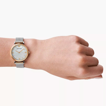 Emporio Armani Women's Two-Hand Stainless Steel Watch