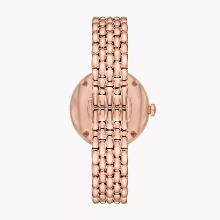 EMPORIO ARMANI AUTOMATIC ROSE GOLD STAINLESS STEEL WATCH