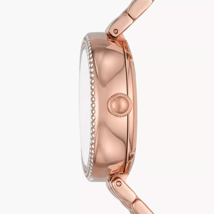 EMPORIO ARMANI AUTOMATIC ROSE GOLD STAINLESS STEEL WATCH