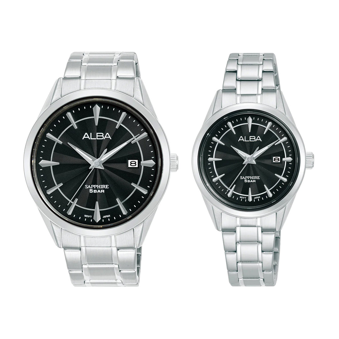 Alba Couple Set Watches - AS9S53X1 & AH7CJ5X1