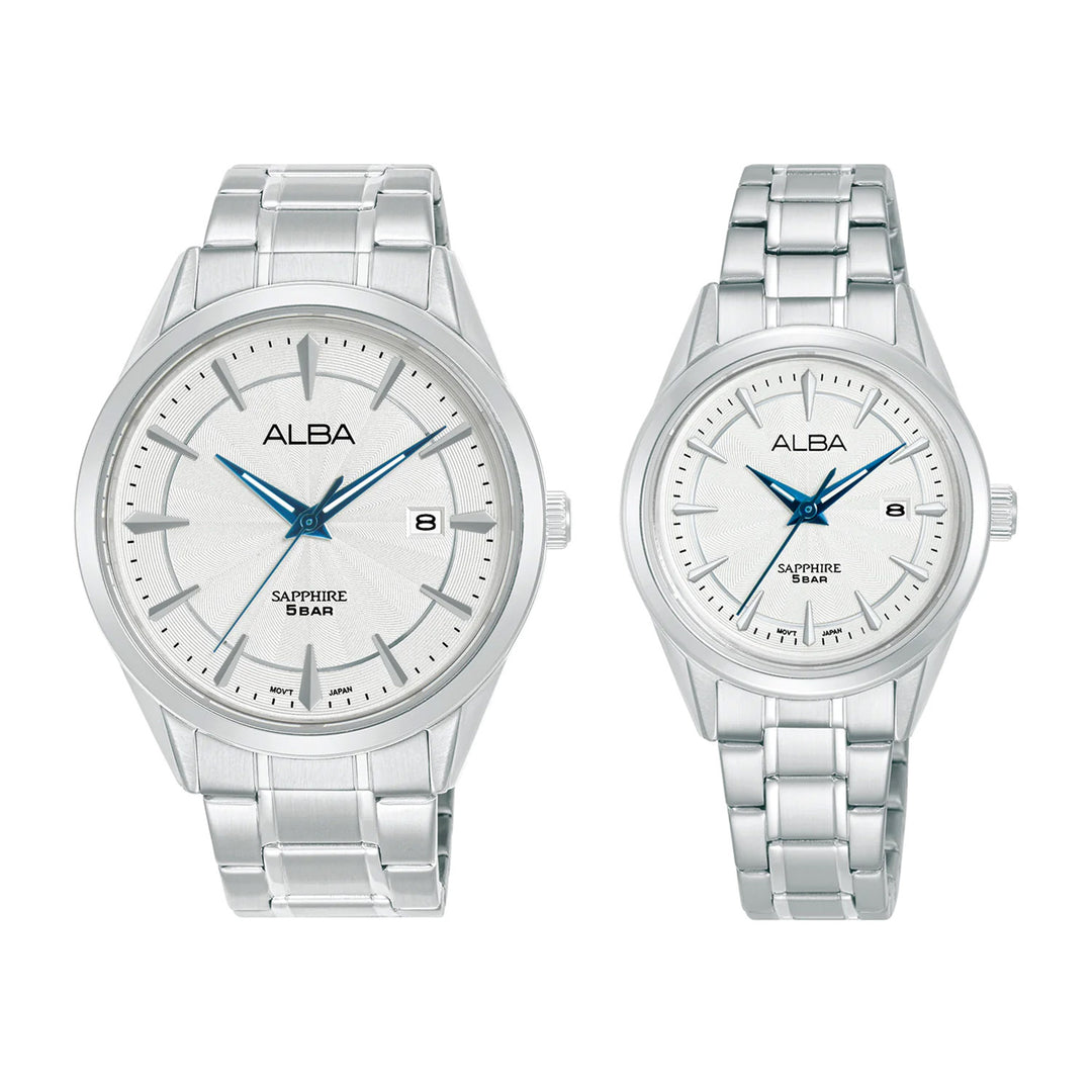 Alba Couple Set Watches - AS9S57X1 & AH7CJ9X1