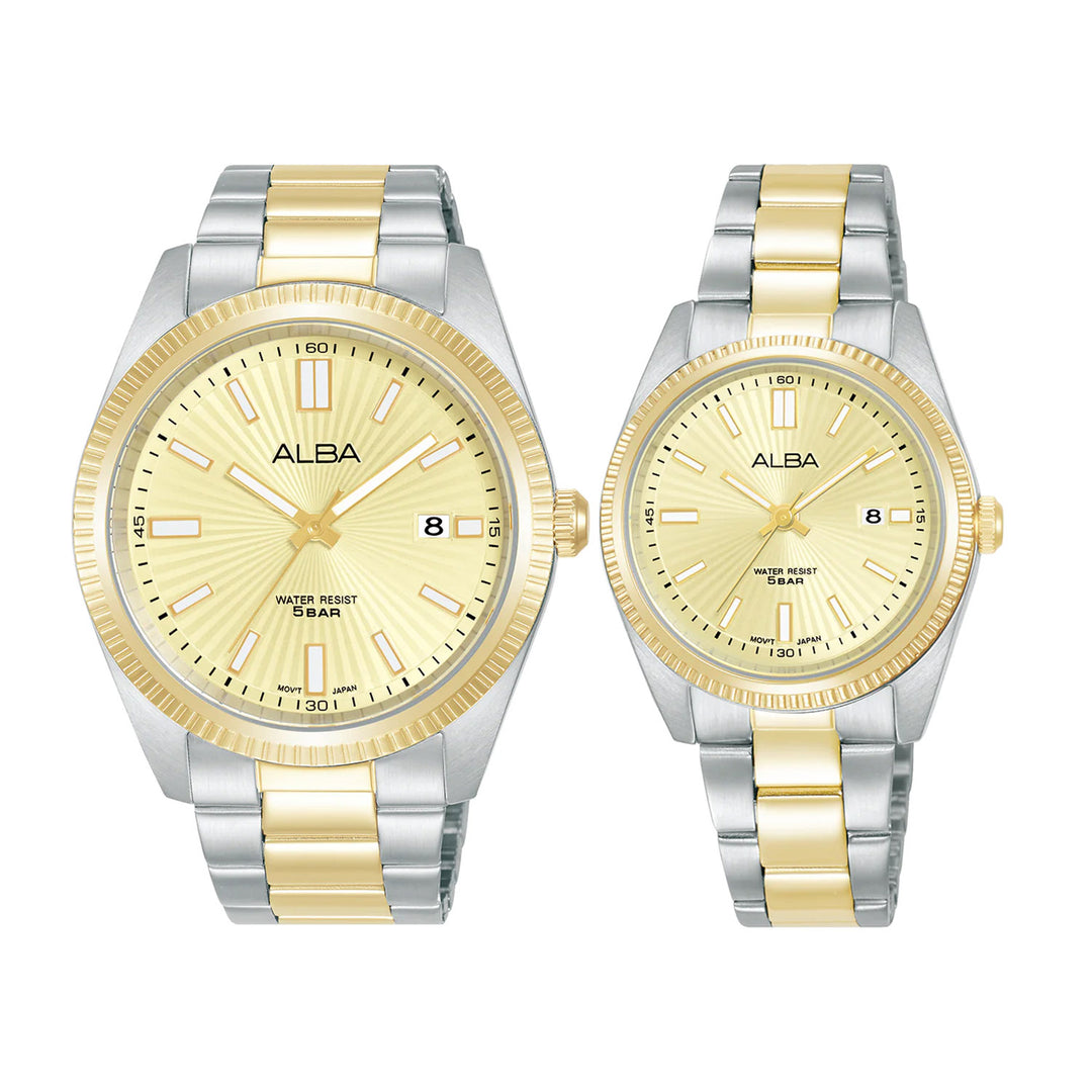 Alba Couple Set Watches - AS9S64X1 & AH7CK8X1