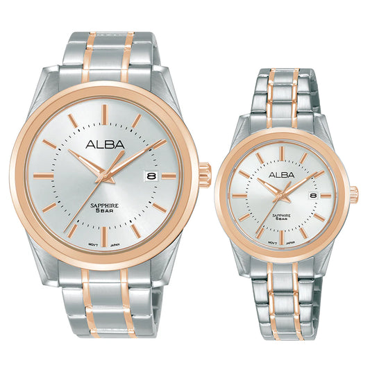 Alba Couple Watch AS9V20X1 & AH7EE8X1