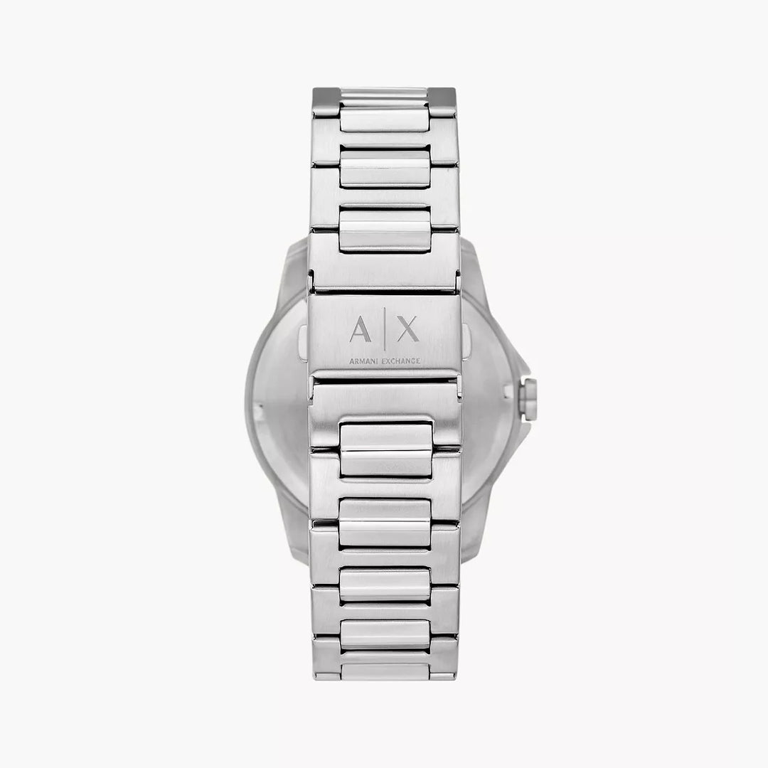 Armani Exchange Three-Hand Day-Date Stainless Steel Watch – The Watch House