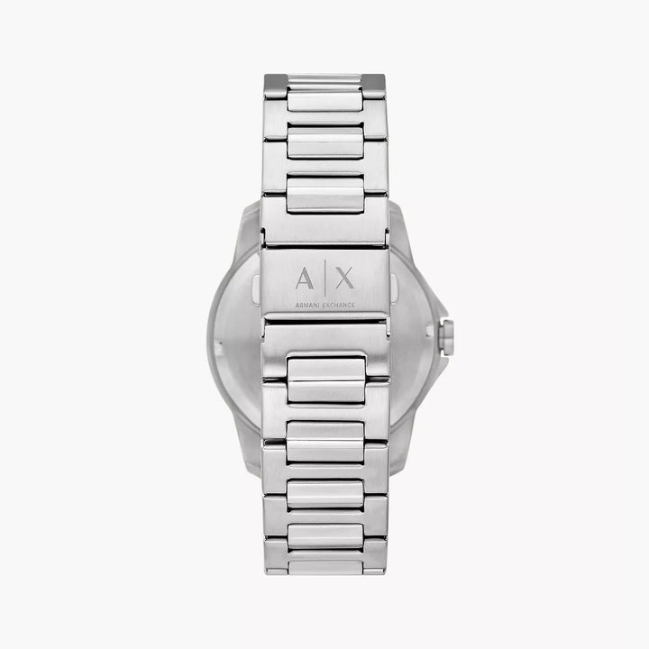 Armani Exchange Three-Hand Day-Date Stainless Steel Watch