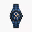 Armani Exchange Men's Multifunction Blue Stainless Steel Watch
