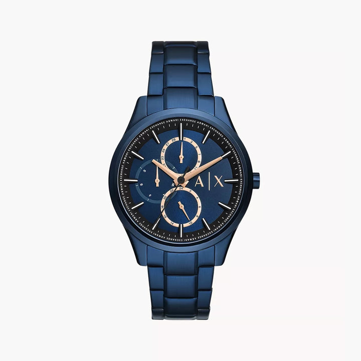 Armani Exchange Men's Multifunction Blue Stainless Steel Watch