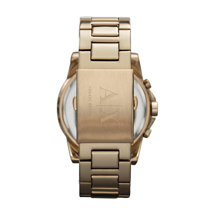 Armani Exchange Men's Chronograph Gold-Tone Stainless Steel Watch - AX2095